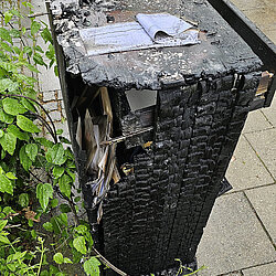Akkustaubsauger in Brand