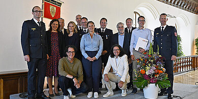 Gruppenfoto mit Preisträgern